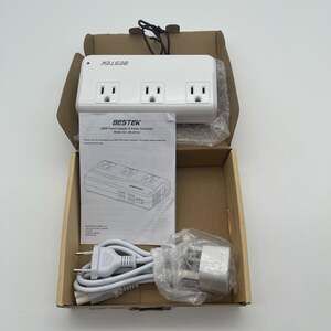 BESTEK 250W Trvl Adapter/Power Voltage Converter MRJ201GU 3AC & USB Ports